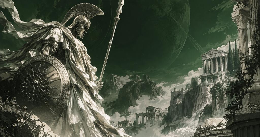 Aegis Ancient Greek Hero Background